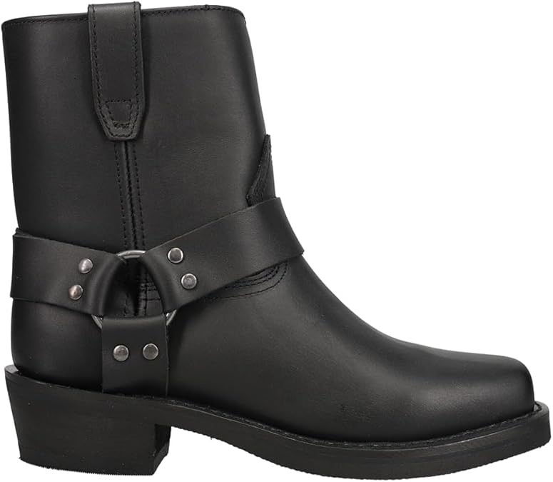 DINGO Men's Rev Up Motorcycle Casual Ankle Boots, Size 10D, Black, DI19090