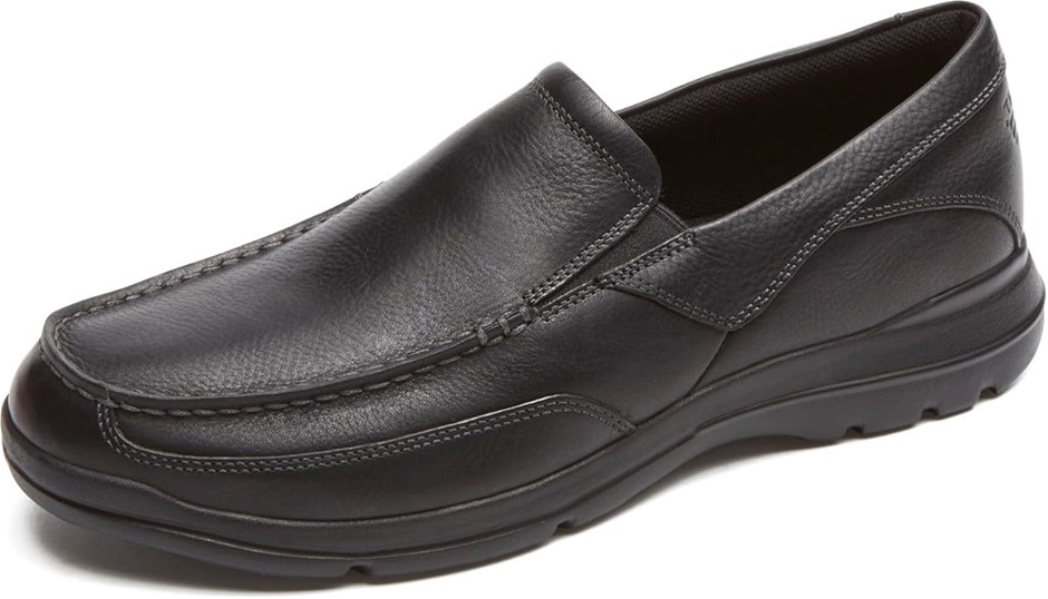 ROCKPORT Men's Junction Point Slip On, US 7Wide/ EU40, Black, (H79443). Bu