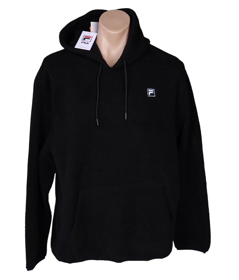 FILA Men's Carlo Hoodie, Size 2XL, Black (001), 241264. Buyers Note - Disc