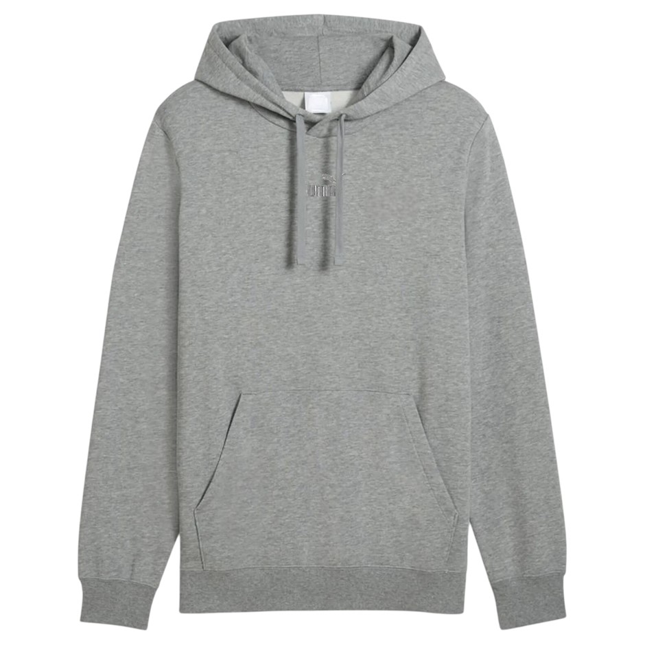 PUMA ESS Small No1 Logo Hoodie, Size L, Medium Grey Heather (03), 199181.