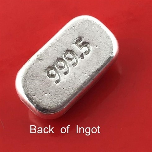 Silver Bullion 999.5 Grade 5gs Investor Quality Ingot Bar Hand Poured