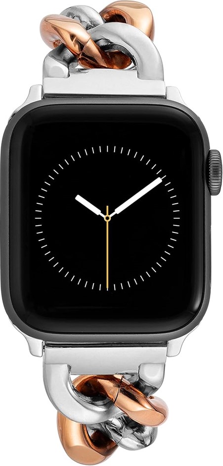 ANNE KLEIN Chain Bracelet for Apple Watch, Secure, Adjustable, Apple Watch
