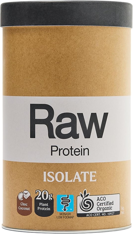 AMAZONIA Raw Protein Isolate Choc Coconut, Natural Plant-Based Protein Powd