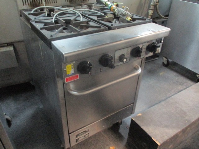 Goldstein 4 Burner Gas Stove and Oven, Stainless Steel