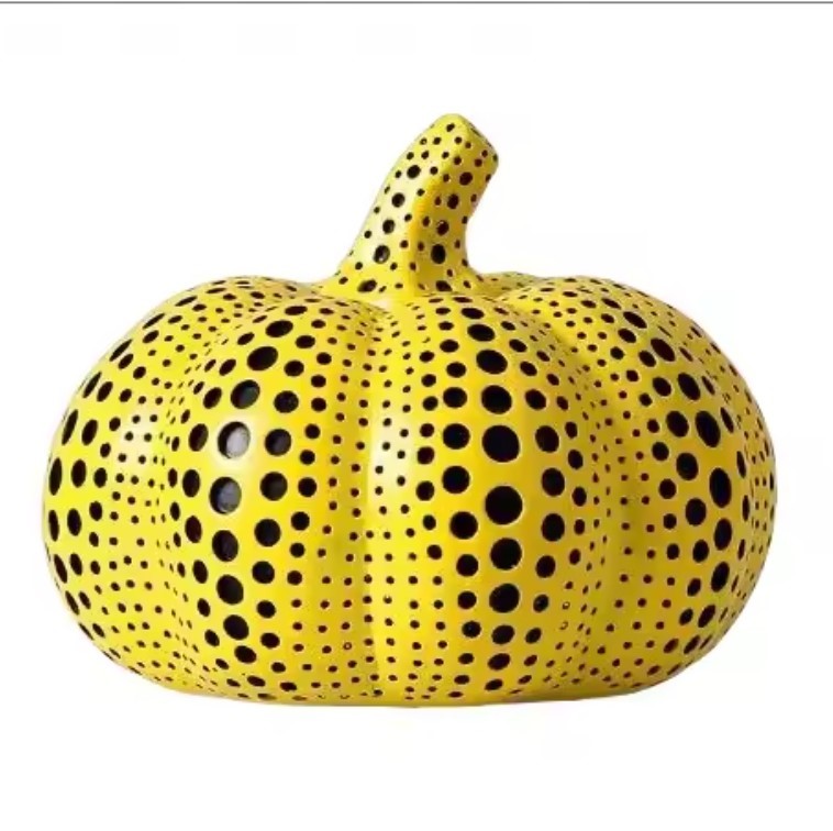 Yayoi Kusama (After) Yellow Pumpkin Sculpture - LARGE