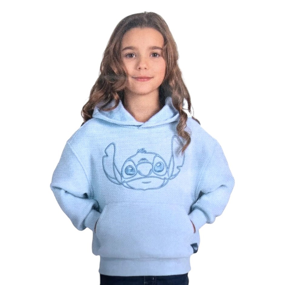 MAD ENGINE Kids' Hoodie, Size S (6), Stitch/Blue. Buyers Note - Discount F