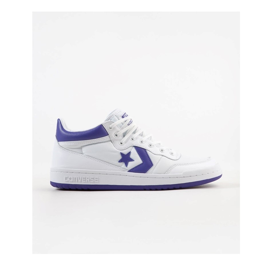 CONVERSE Unisex Fastbreak 83 Mid Leather Shoes Size: UK12 UK14.5W White/Ca