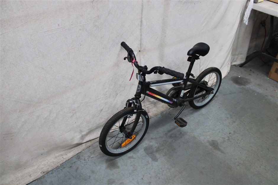 Black with Rainbow Stripe Children's Bicycle