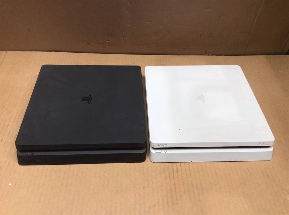 Sony PlayStation 4 Console (Black & White Units) (Lot of 2)
