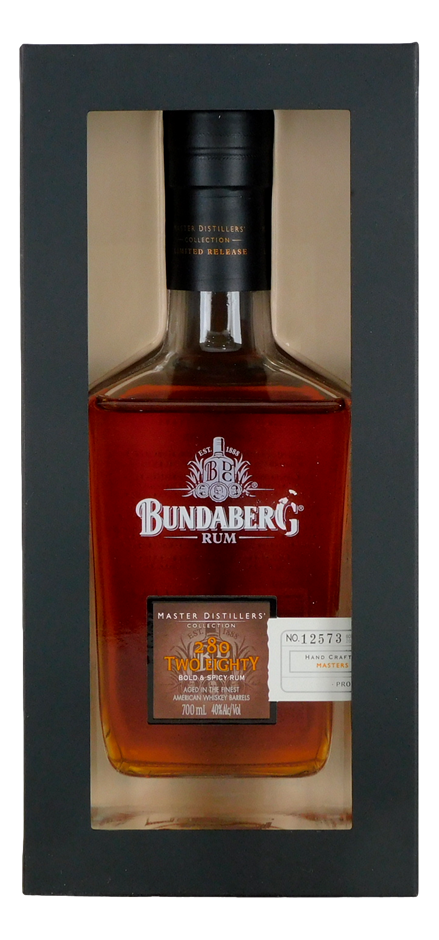 Bundaberg Rum M.D.C. Two Eighty (280) 2013 (1x 700mL), QLD.