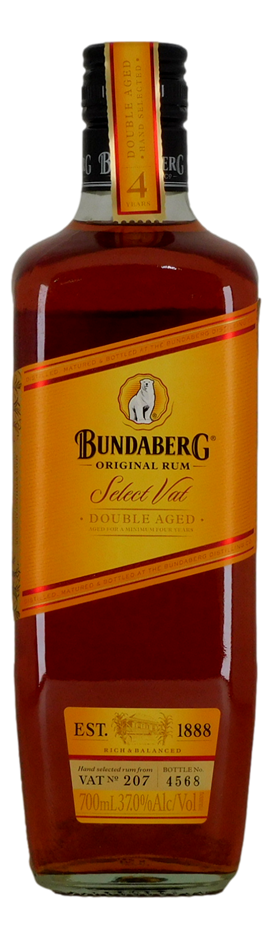 Bundaberg Rum Select Vat - Double Aged Rum - Vat 207  2012 (1x 700mL), QLD.