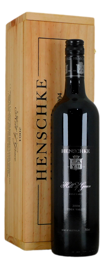 Henschke `Hill of Grace` Shiraz 2004 (1 x 750mL) Eden Valley, SA.