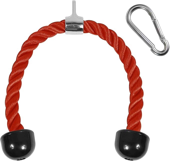 Yes4All Cable Machine Attachment, Double D Handle & Tricep Rope Cable Attac