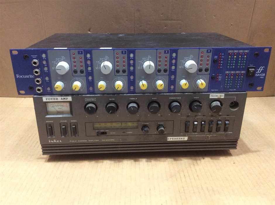 Focusrite ISA428 MK2 Microphone Preamp + Inkel PA-2500RD Public