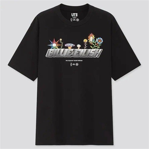 UNIQLO Billie Eilish×Takashi Murakami T-Shirt Size S Black
