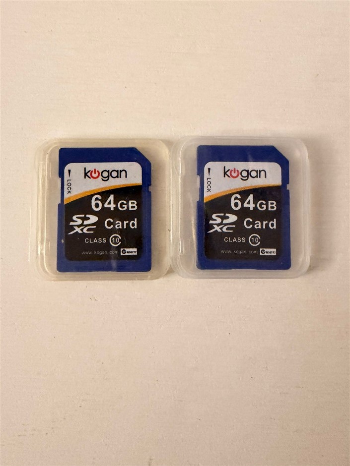2x KOGAN 64GB SDXC Cards