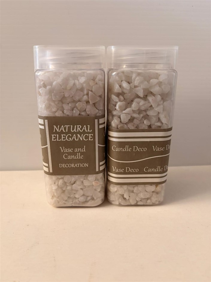 2x Natural Elegance Natural Pebbles White Quartz (3-6mm) (800gm)