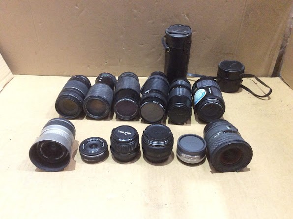Sony/Olympus Mixed Brand and Model Camera Lens (Lot of 12)