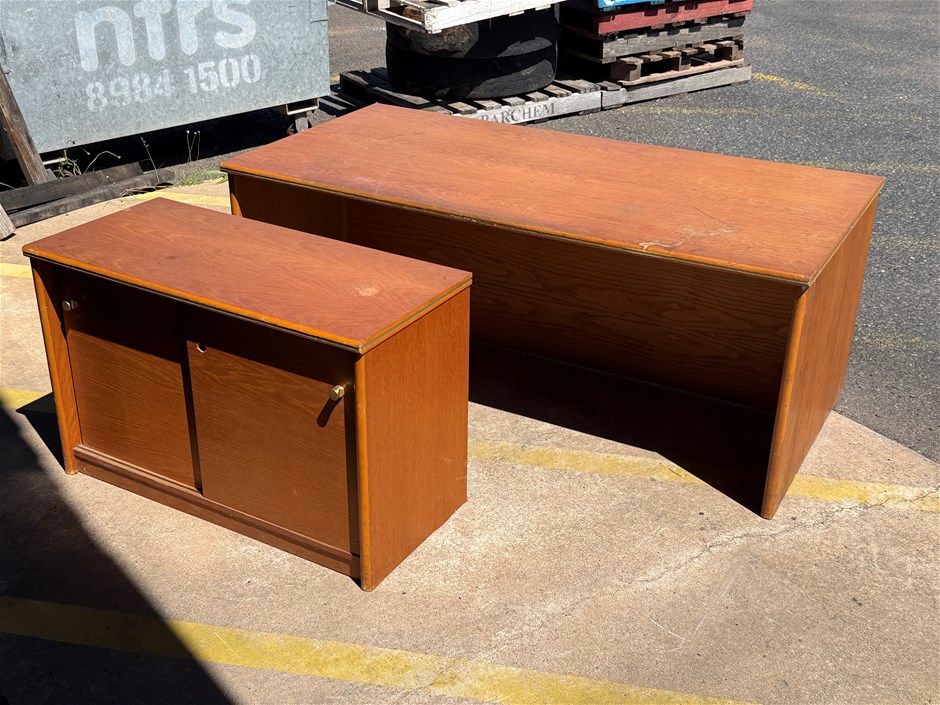 Desk & Cabinet