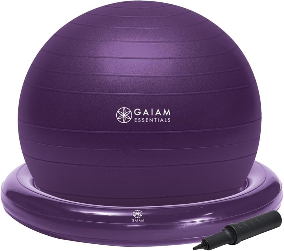 GAIAM Essentials Balance Ball & Base Kit, 65cm