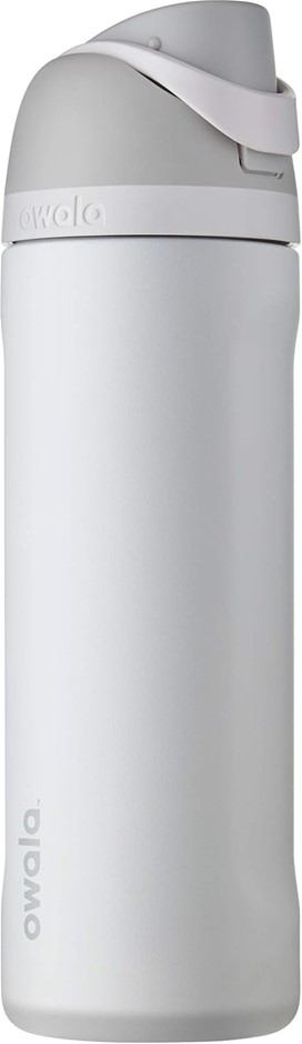 OWALA FreeSip Insulated Stainless Steel Water Bottle with Straw, BPA-Free,
