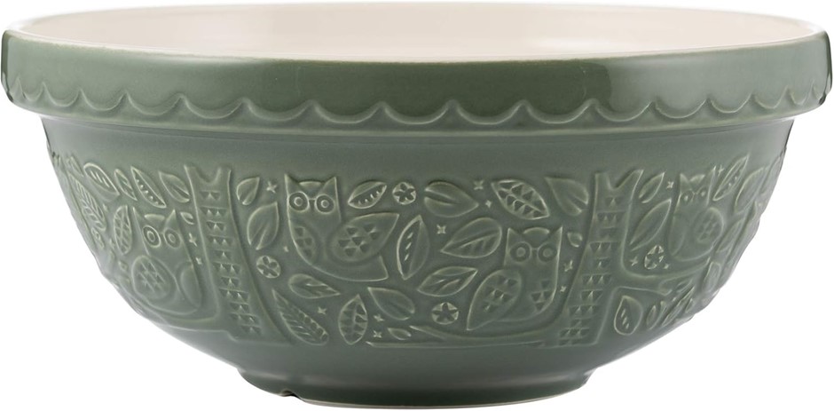 MASON CASH in The Forest Owl Mixing Bowl, 26 cm/ 2.7 Litre Capacity, Dark G