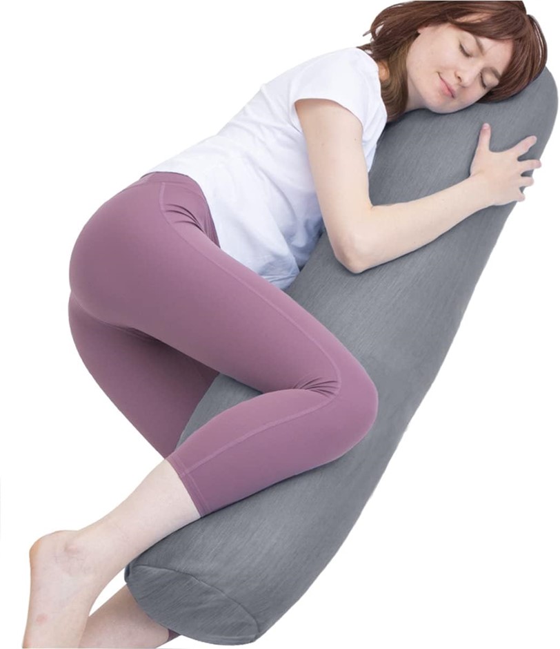 1 MIDDLE ONE Body Pillow, Bolster Pillow with Cooling Cover, Long Round Rol