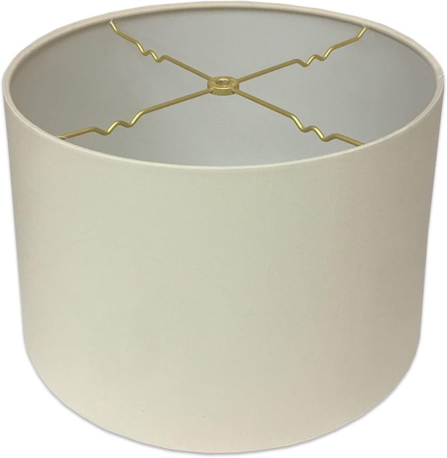 ROYAL DESIGNS HB-610-18EG Shallow Drum Hardback Lamp Shade, 17 x 18 x 11.5,
