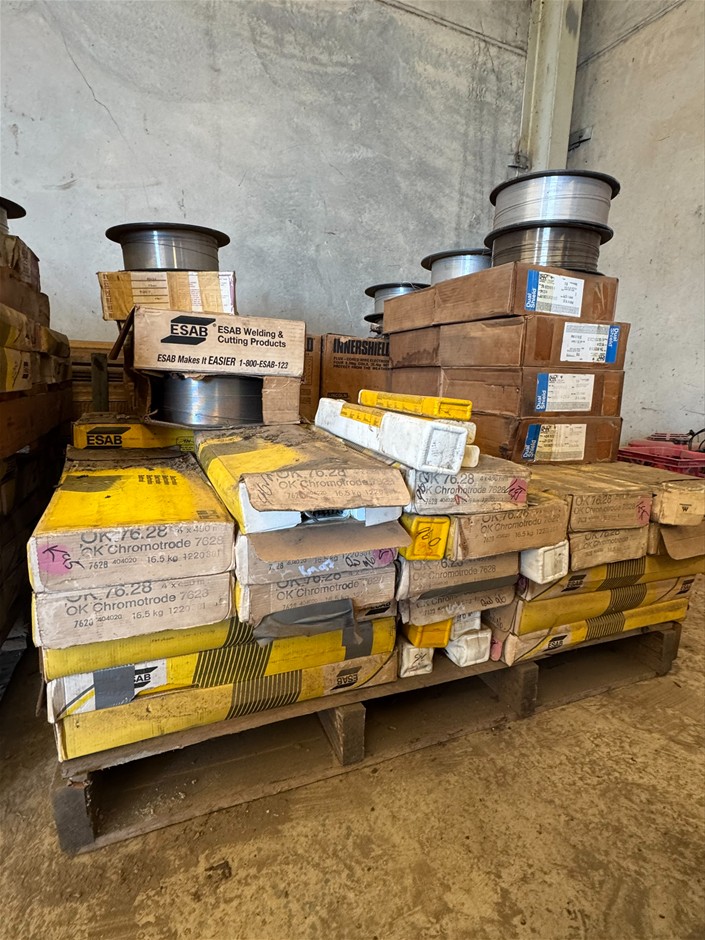 Miscellaneous Pallet of Welding Wires and Rods