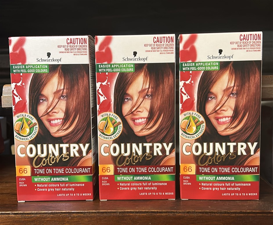 3x SCHWARZKOPF Country Colors Tone on Tone Colourant