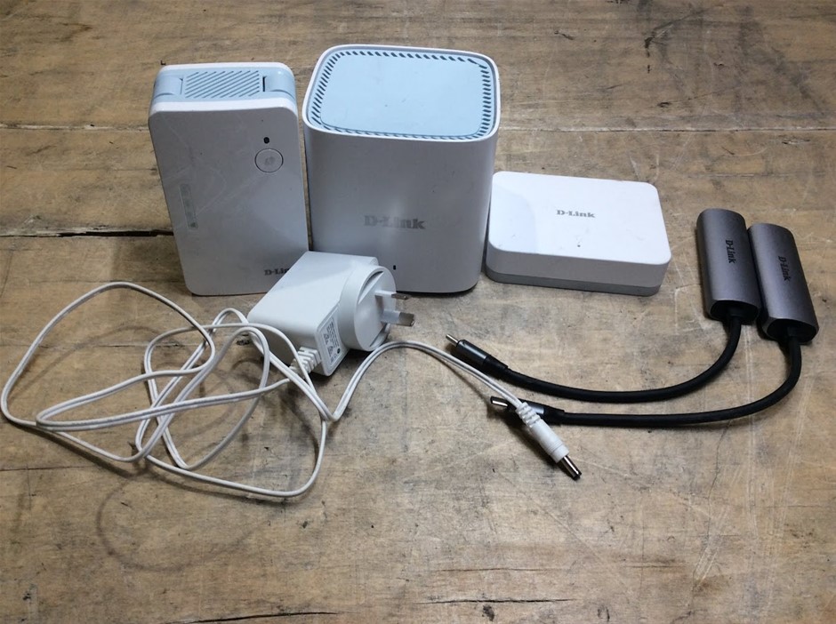 D-Link M15 Mesh Router + E15 Plug Extender + Switch + USB Ethernet Adapters