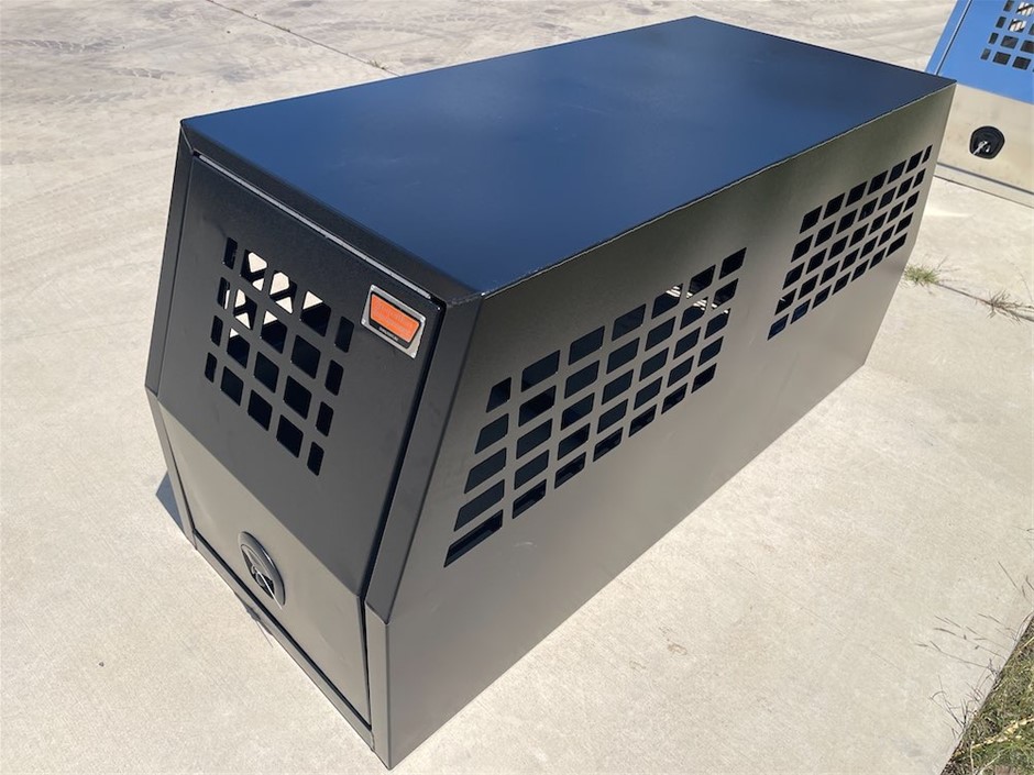 Heavy Duty Black Dog Box for Ute (Unused)