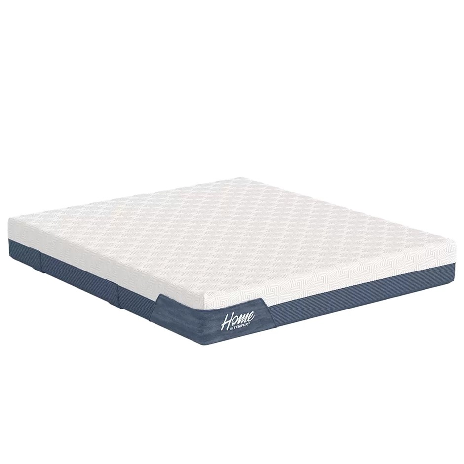 TEMPUR Home Queen Mattress, Medium. NB: Has warehouse marks.