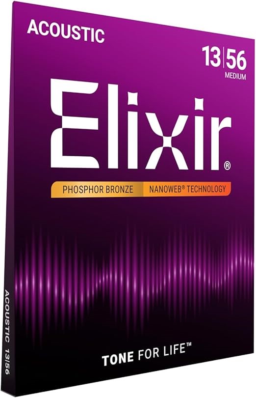 Elixir 16102 Elixir 16102 Nanoweb Coating Phosphor Bronze Acoustic Guitar 6