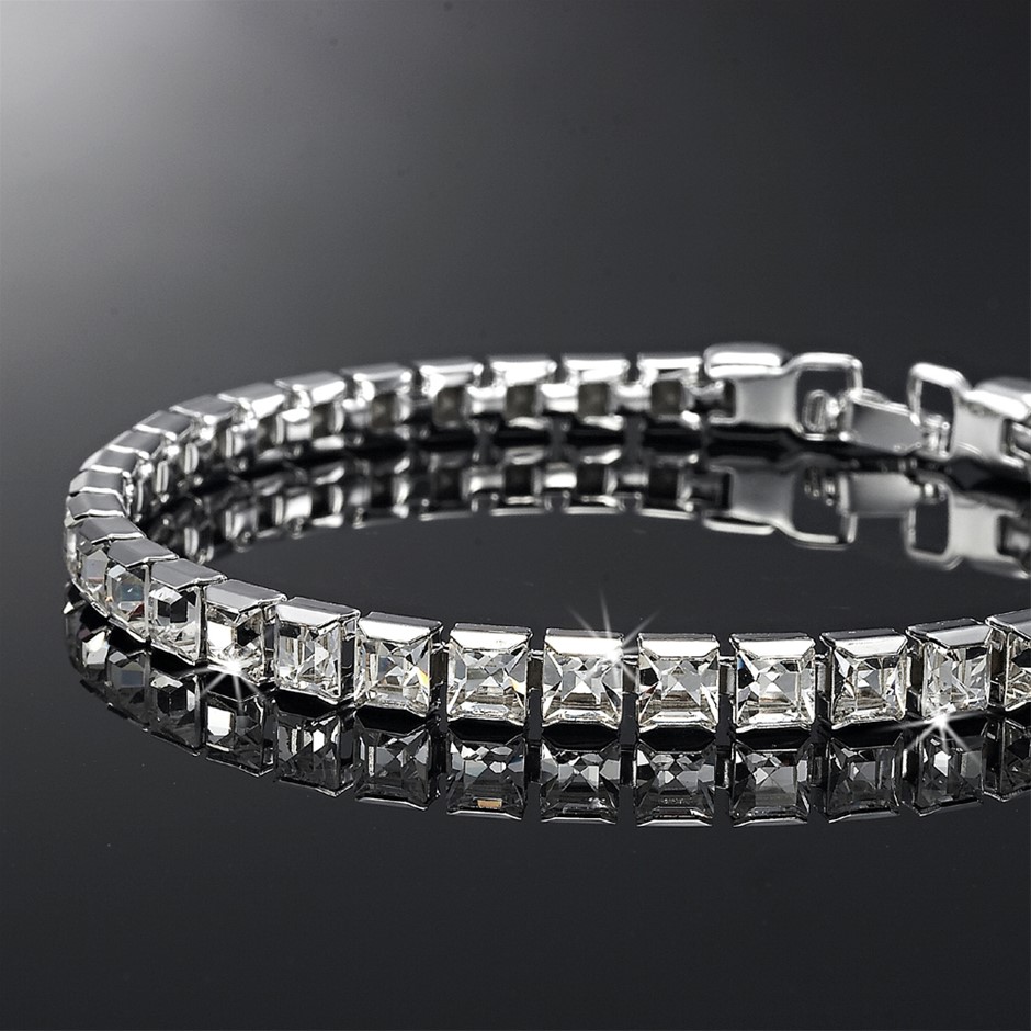Tennis Bracelet Featuring 32 Crystals by Swarovski® - missing 2 crystals