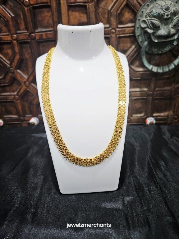 18K/Italy Stamped  Yellow Gold Filled  Chain-50CM-10MM-Bonus Gift