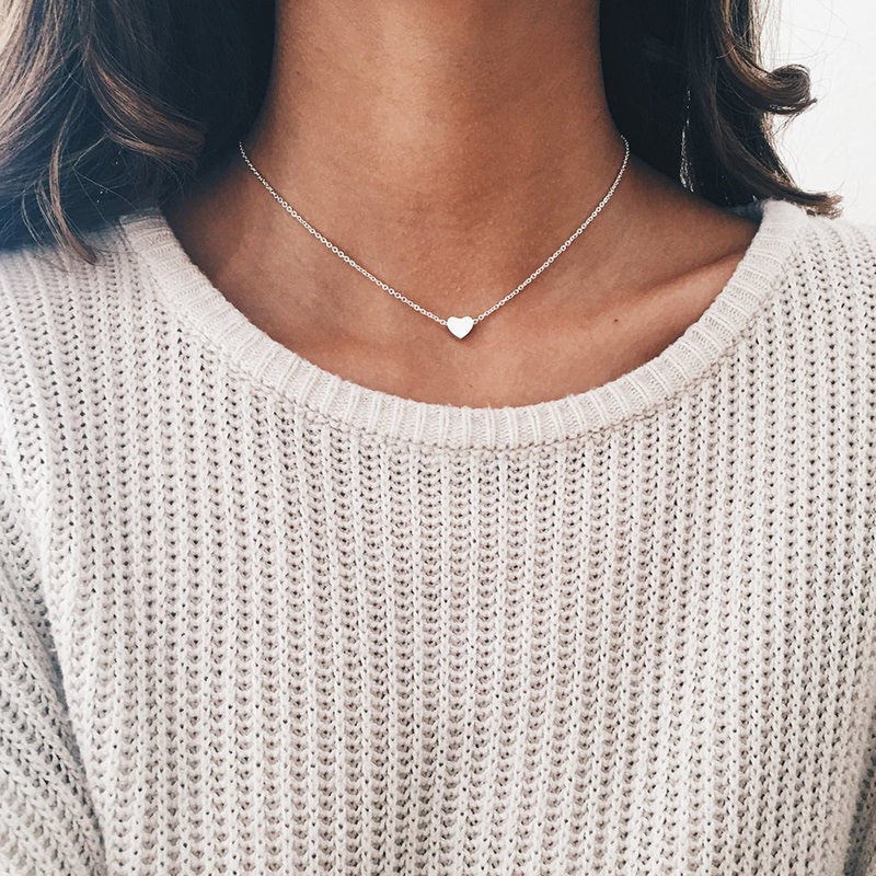 Stainless Steel Minimalist Heart Necklace