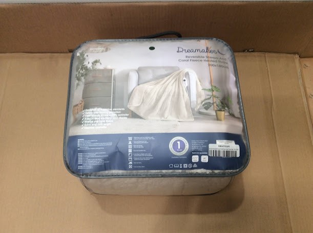 Dreamaker Reversible Sherpa and Heated Blanket (180x200cm)