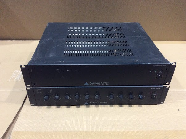 Australian Monitor AMIS 1202P&ACM 250 Amplifiers (Lot of 2)