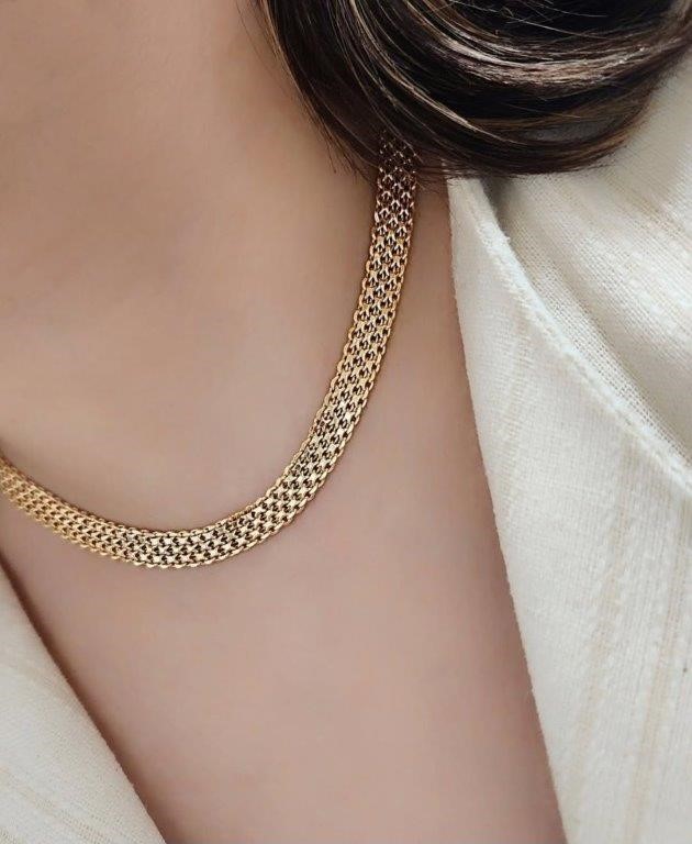 18K/Italy Stamped Yellow Gold Filled  Chain -50MM-12mm