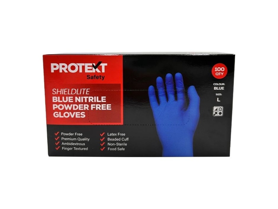 Blue Nitrile Powder Free Gloves - Size 2xl - Pallet Of 800 Packs