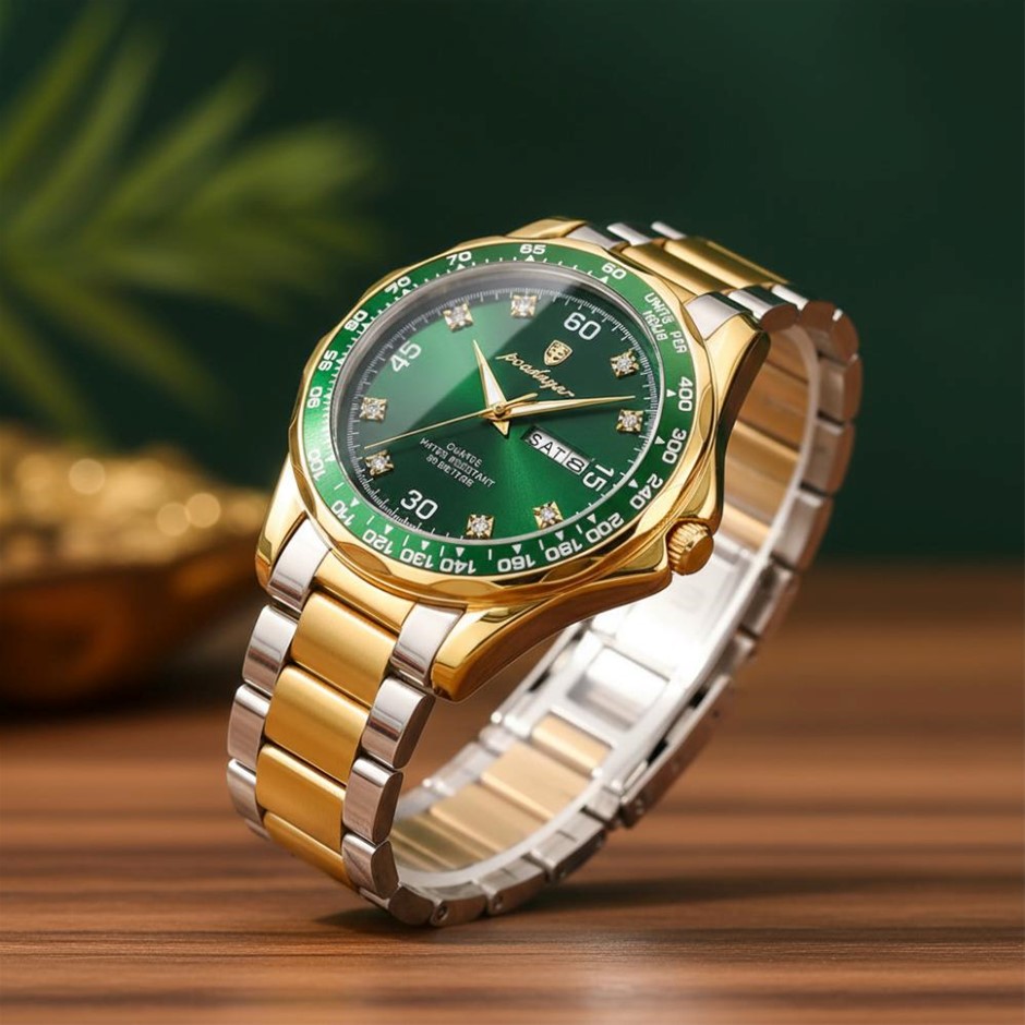 High Quality Simulated Diamond Men's Quartz Watch