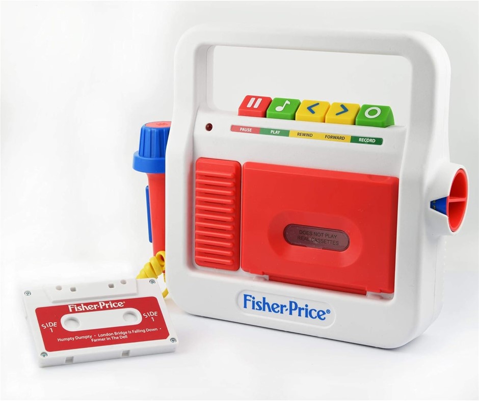 FISHER PRICE Retro Tape Recorder. NB: Slightly Damaged Box, Untested.