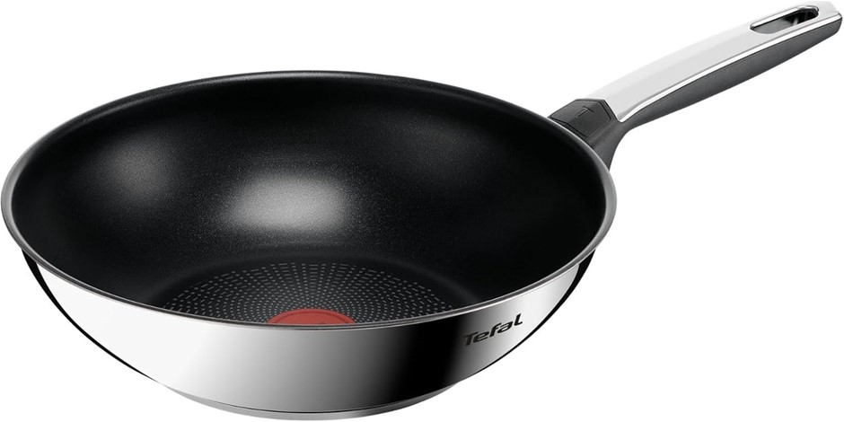 2 x Assorted TEFAL Pans, comprising: 1 x Emotion+ Wokpan 28cm & 1 x Ultimat