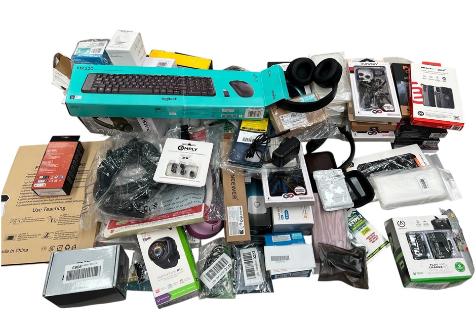 Assorted Electronics & Accessories (Big Box). NB: Products Are Untested/Con