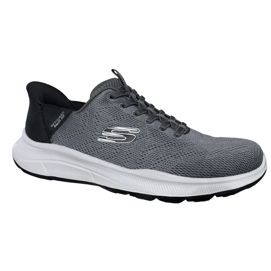SKECHERS Men's Equalise Swift Fit Shoes, Size US10, Charcoal (CHAR), 255148