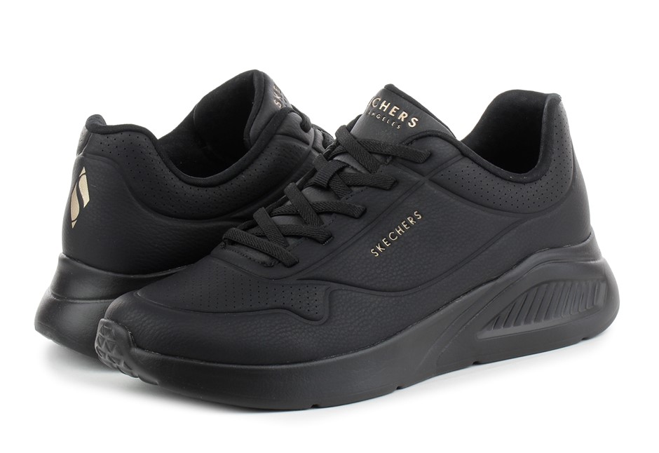 SKECHERS Women's Uno Lite Work Shoes, Size US9.5, Black (BBK), 177289.