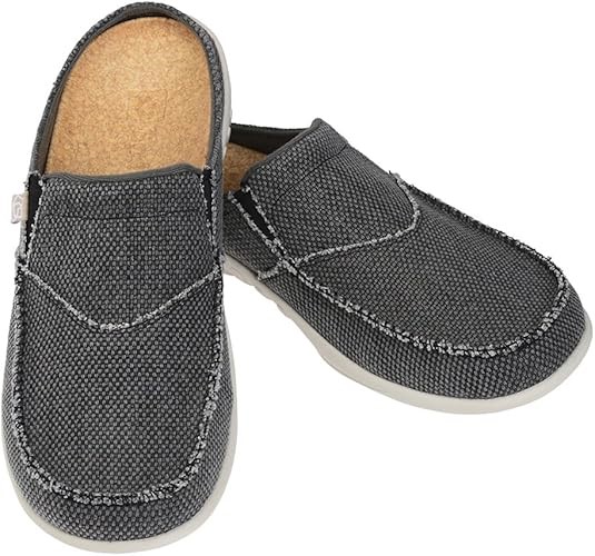 SPENCO Men's Siesta Canvas Slide Sandal, EU42.5D/US9D, Charcoal, 39-489. B