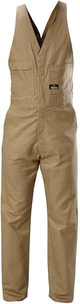 HARD YAKKA Men's Foundations Tradesman Cotton Drill Action Back Overall, Si