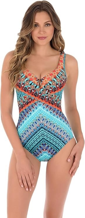 MIRACLESUIT Women's Casbah Escape Underwire Swimsuit, Size US14 / UK16, Mul